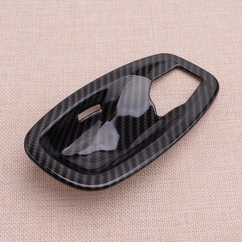 4pcs Carbon Fiber Style Interior Door Handle Bowl Cover Trim Fit For BMW 5 Series E60 E61 2006-2010