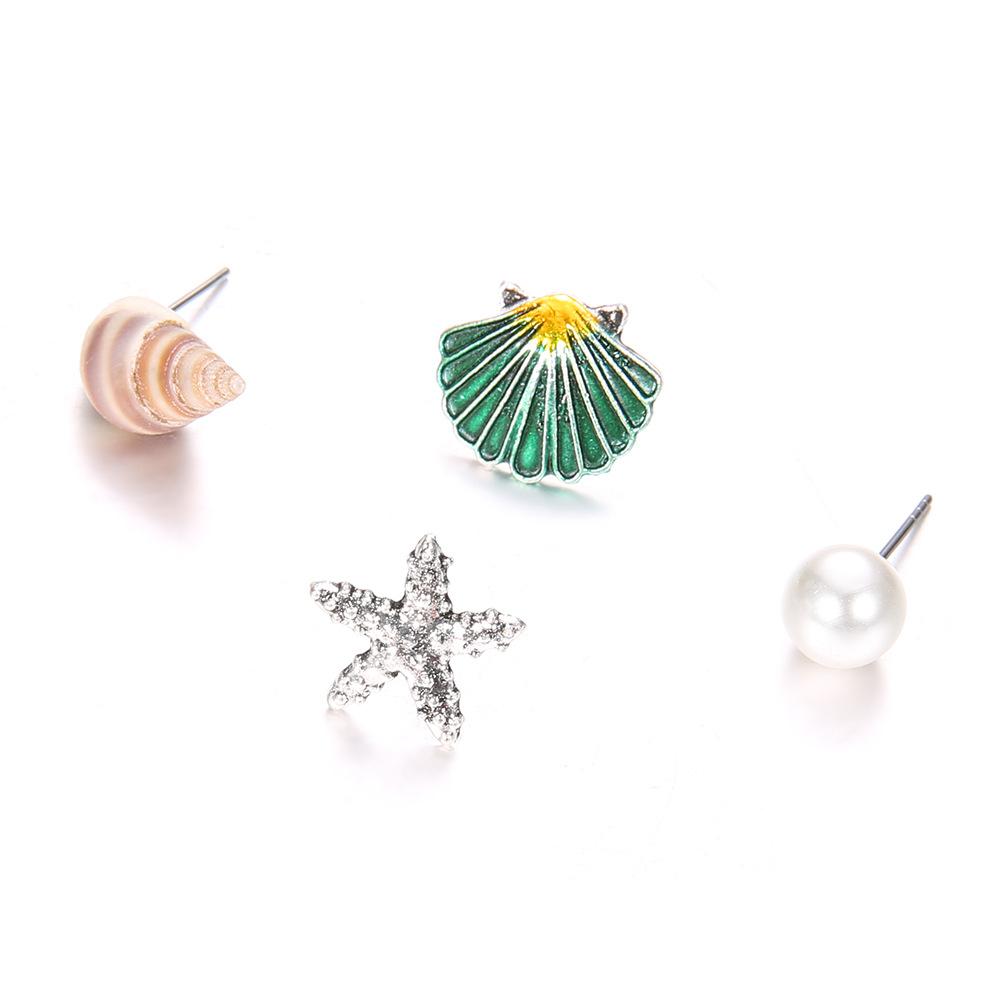 New Product, Temperament Popular Stud Earrings, Starfish Shell Earrings, Colorful Earrings.