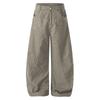 Unisex Wide Leg Cargo Pants With Star Rivets Relaxed Fit Streetwear Trousers