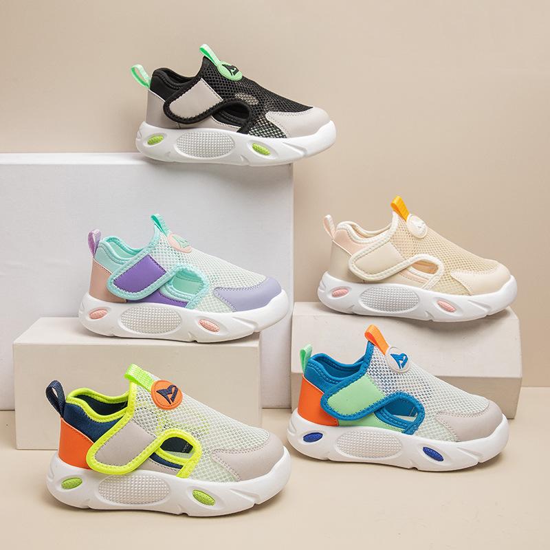 Summer New Thin Children's Mesh Breathable Boys Sports Soft Bottom Sandals