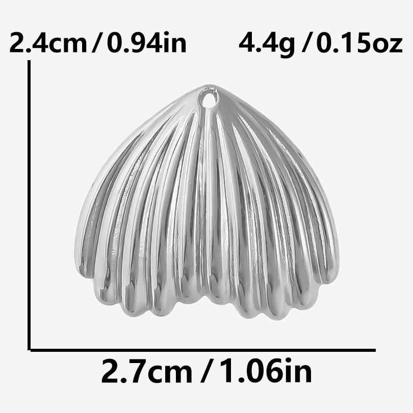 6pcs New Ocean Animal Stainless Steel Charms For Jewelry Making Supplies Metal Conch Shell Turtle Seahorse Pendant DIY Materials