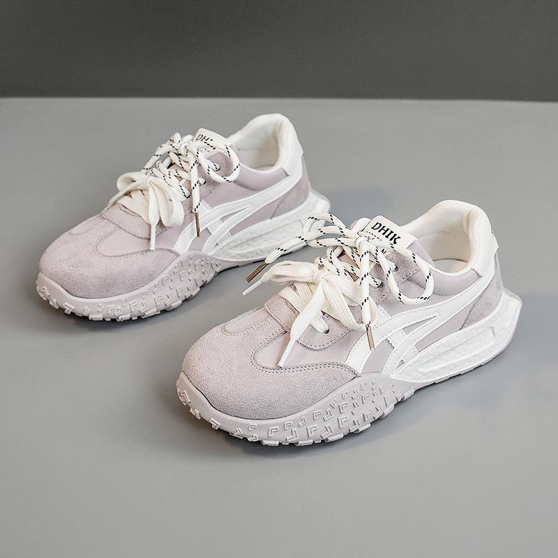 

[Customized] JCF2670 thick-soled dad shoes for women 2025 spring and autumn sports college style new women s breathable 40