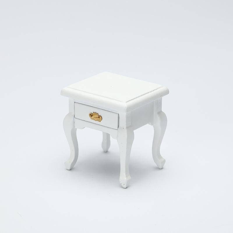 

Мебель для кукольного домика Сделай сам Деревянный шкаф Тумба под телевизор Комод Прикроватная тумбочка Миниатюрное украшение Модель One Size белый