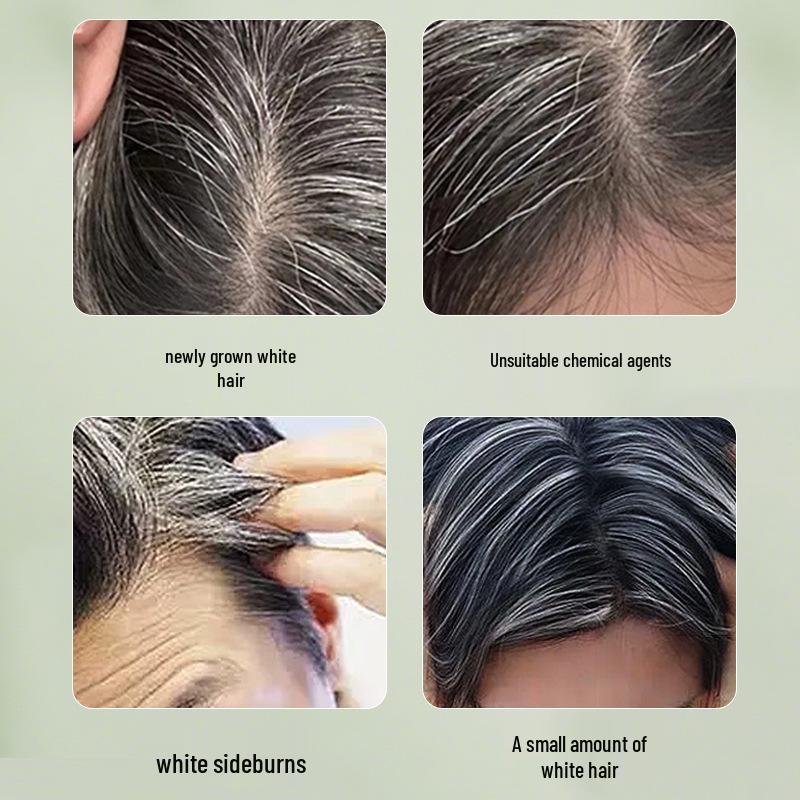 Douyin Bestseller: Plant-Based White Hair Concealer Pen - Non-Damaging, Disposable, Genuine Product.