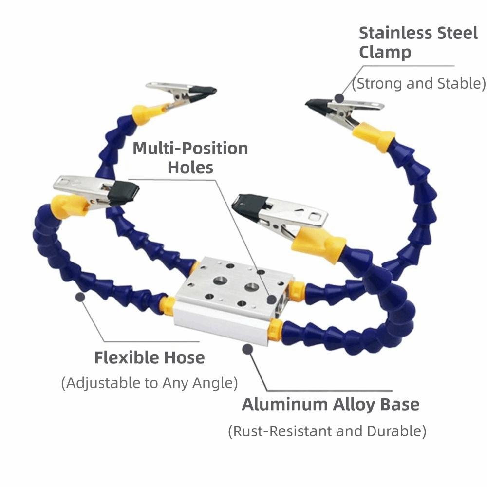 Flexible Arm Soldering Helping Hands 1-6 Arms Welding Fixture Station  PCB Repair Tool