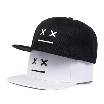 Kinder Emoji Stickerei Baseballmütze Street Fashion Jungen und Mädchen Hüte Outdoor Freizeit Flat Top Cap Snapback Caps