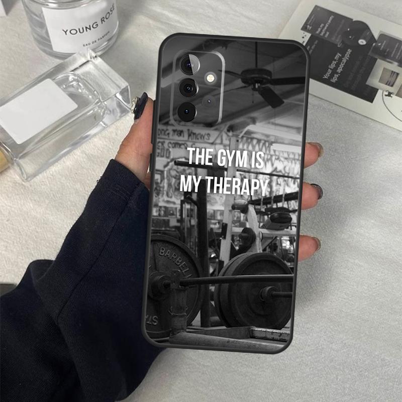 Bodybuilding Gym Fitness Phone Case For Samsung Galaxy A34 A54 A14 A13 A23 A33 A53 A73 A52 A42 A32 A22 A12 A51 A71