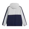 Li Ning Sports Lifestyle Series Brand Logo Casual Comfortable Color Block Hooded Zipper Windbreaker Men Outerwear Static-Grey Sailor-Blue AFDV175-2
