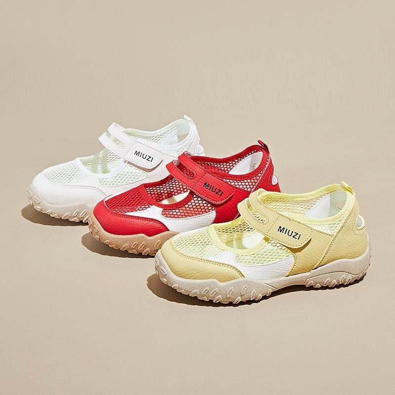 Inner height increase new Velcro dad shoes girl, summer student casual shoes mesh breathable