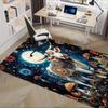 1pc Cosmic Cow,Psychedelic Mushrooms,Celestial Night Office Carpet Soft Polyester Entrance Carpet Wa