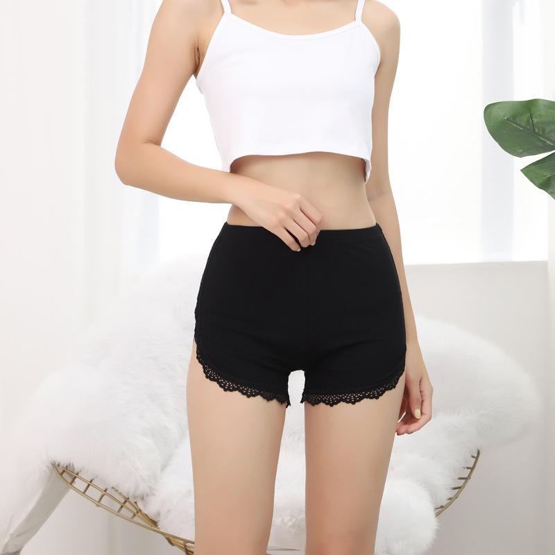 Lace Safety Pants Women's Panties Summer Modal Leggings Thin Shorts Three-quarter Pants