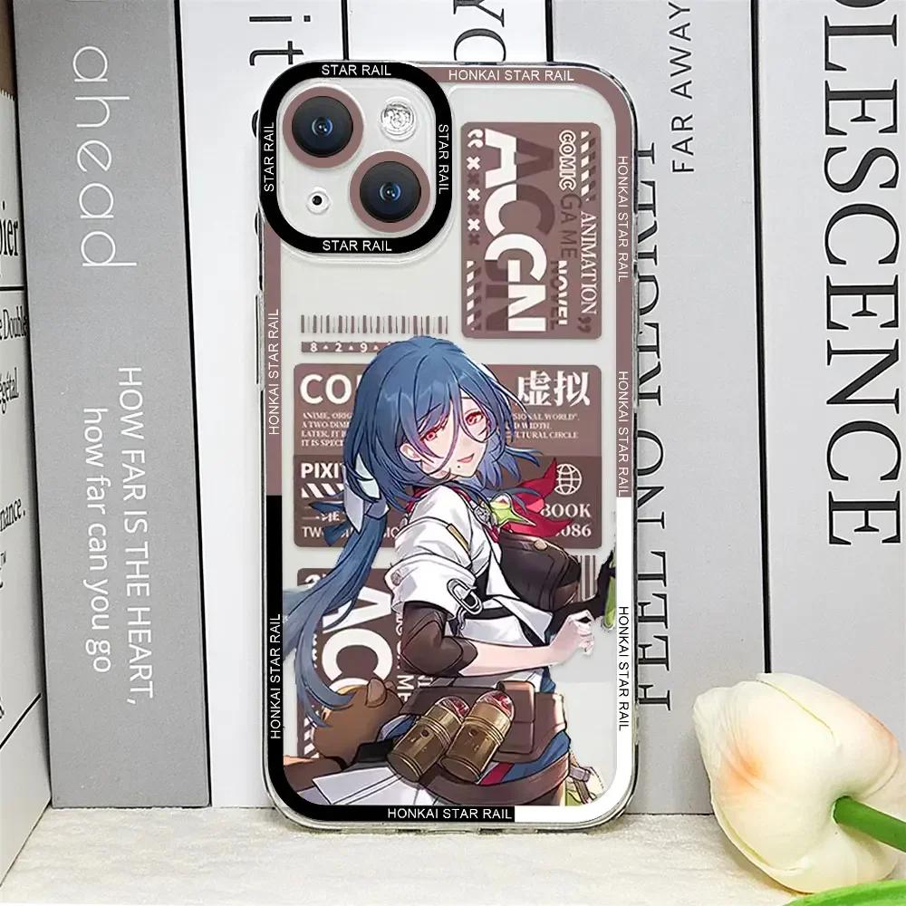 Honkai Star Rail Phone Case for IPhone 16 15 14 13 12 11 Pro Max Mini Soft Covers for IPhone X XS MAX 8 7 Plus SE2 Clear Fundas