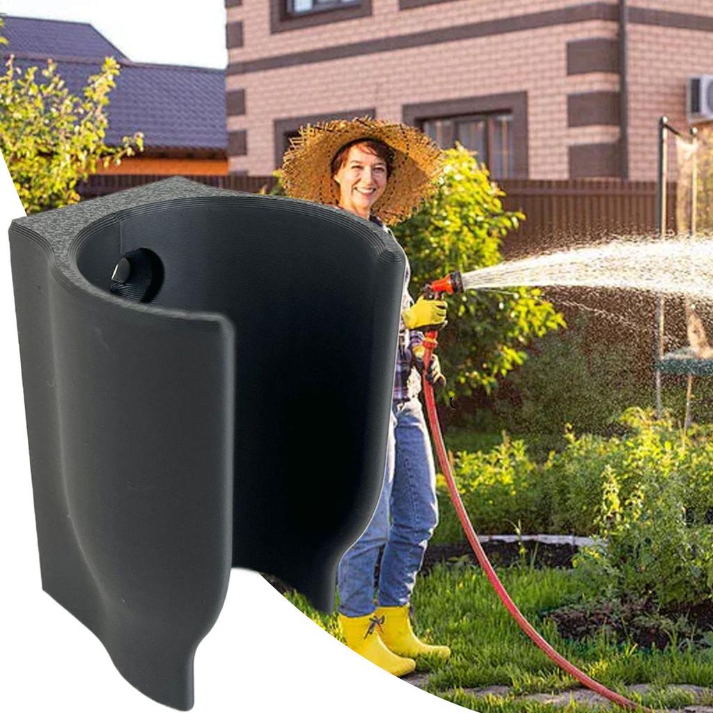Garden Hose Hanger Wall Mount Outdoor Holder for Spray Nozzles Anti Slip Bracket Accessories Sprayer Attachment for Yard