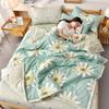 Fashion Skin-friendly Summer Cool Blanket Comfortable Lightweight Air Condition Comforter Machine Washable Quilt for Adults Kid
