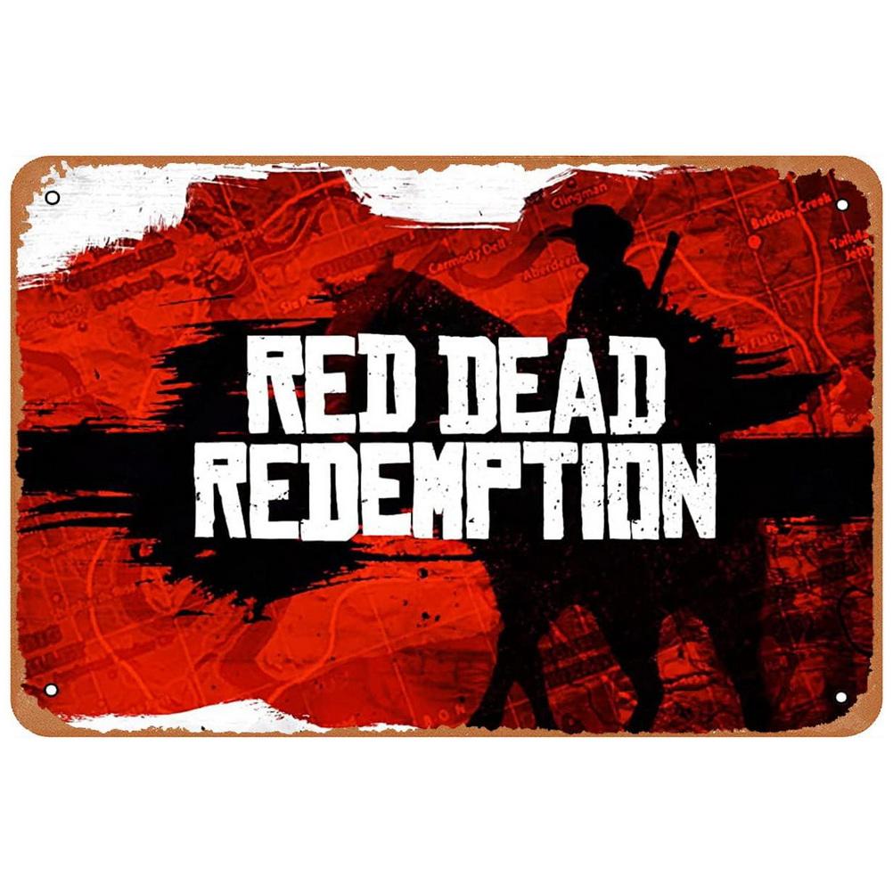 Metal Tin Signs Plaque Video Game Wall Decoration Vintage Art Posters Iron Painting for Man Cave Home Cafe Game Room Club Bar