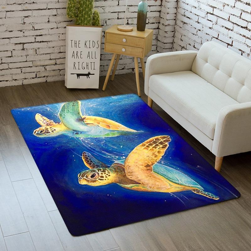 Vivid Purple Butterfly Carpet for Living Room Bedroom Area Door Mat Non-Slip Bathroom Washable Footpad Home Kitchen Decor Rug