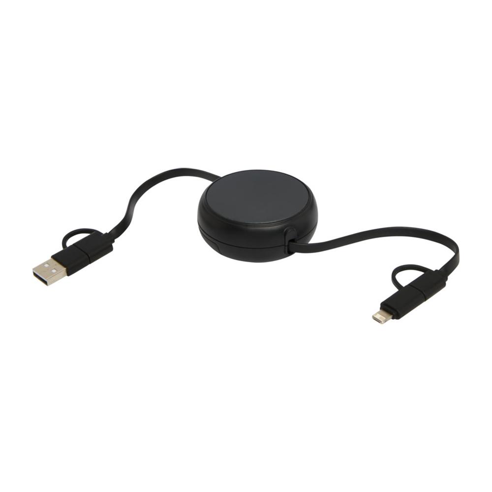 Cablu Conector Retractabil Alasia Aluminiu 5 în 1