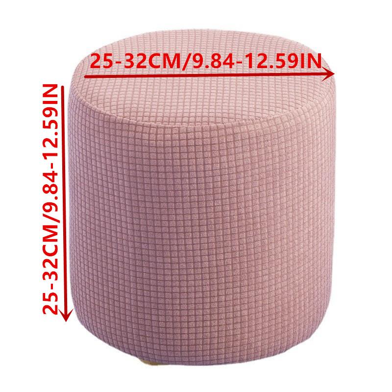 1 шт Чехол на цилиндрический пуф Все включено Эластичный чехол для подставки для ног Защита на 360 градусов Чехол для пуфа для гостиной Легкая установка 1PC красный 2829₽