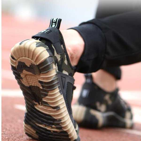 Descuento El Camuflaje De Los Zapatos De Seguridad Para Los Hombres De  Acero Puntera De Sus Zapatos De Trabajo Transpirable Indestructible De  Seguridad En El Trabajo La Seguridad De Arranque Botas Militares \u003c