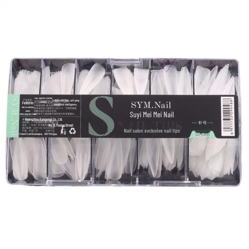 Single Number Frosted Ultra-Thin Nail Tips - Small Size, Traceless, Refillable, Half/Full Stick, Free Carving.