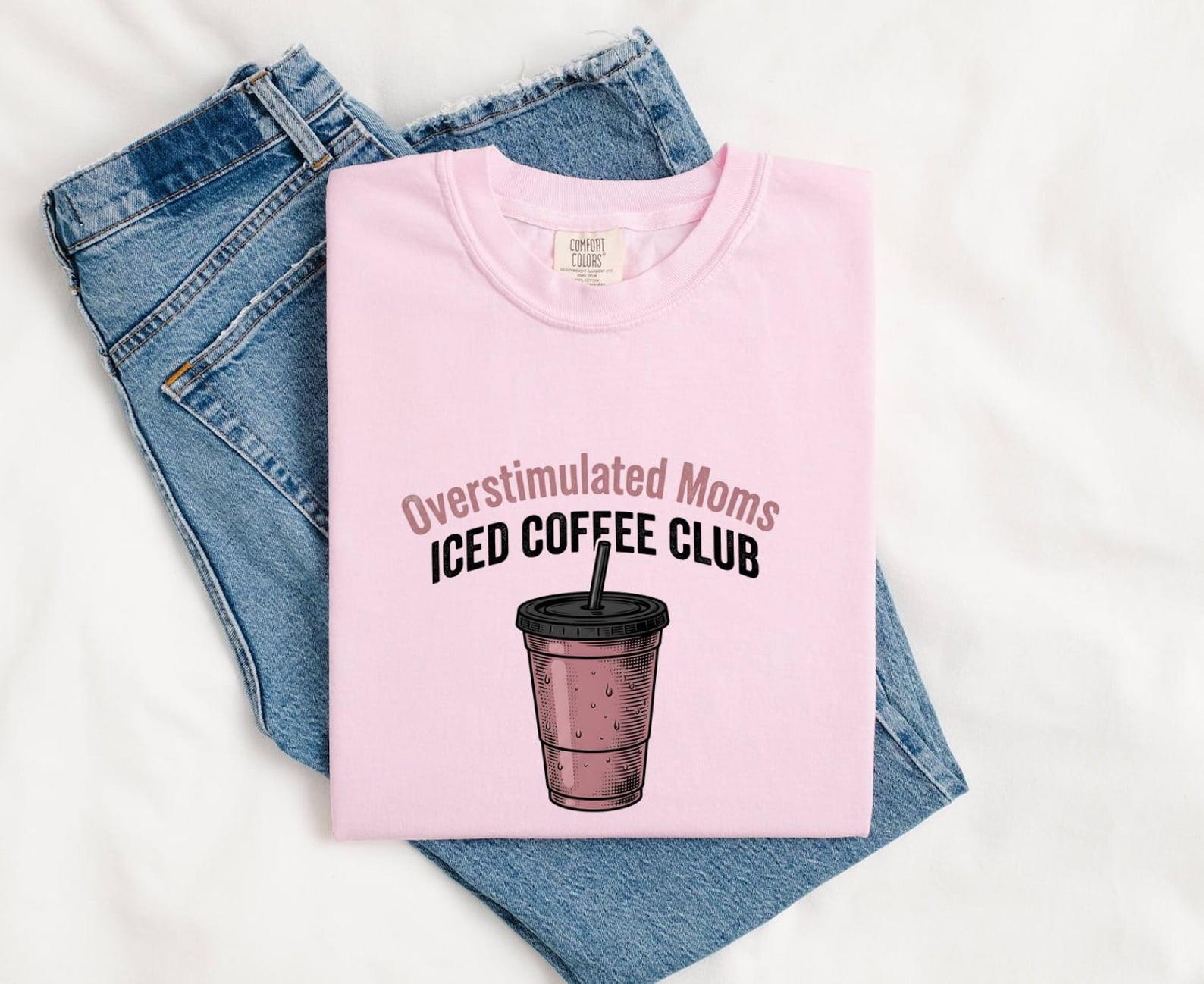 Cold Coffee Cup Shirt Moms Espresso Gift Women Sketch Tee Coffee Mug T-Shirt Mom Fan Coffee Drawing Espresso Graphic Retro Sipping Straw XL
