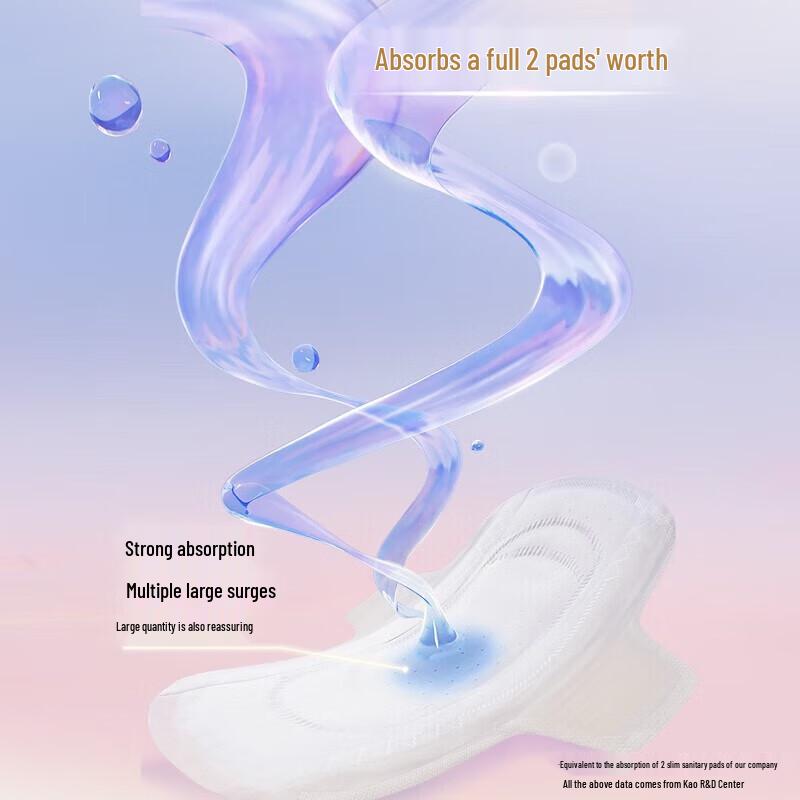 Kao Laurier Zero-Touch Feather-Feel Ultra-Thin Night Sanitary Pads