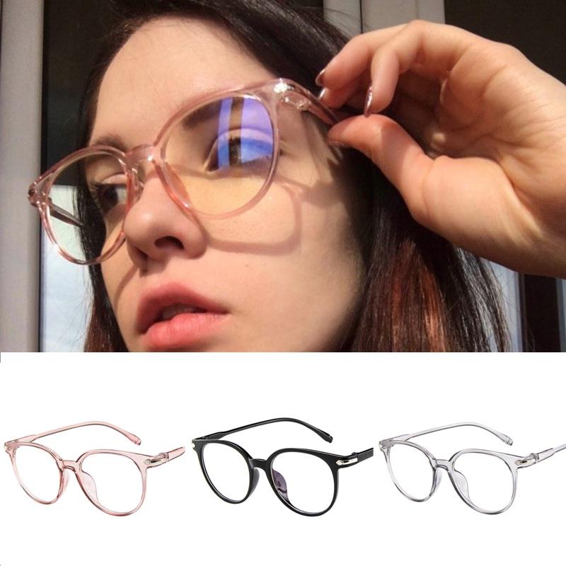 Anteojos ovalados Color caramelo Anteojos con lentes transparentes sin  receta