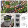 SALUDABLE Gardening Labels Black Name Plate Stone Plate Gardening Flower Bed Garden Picks 16pcs