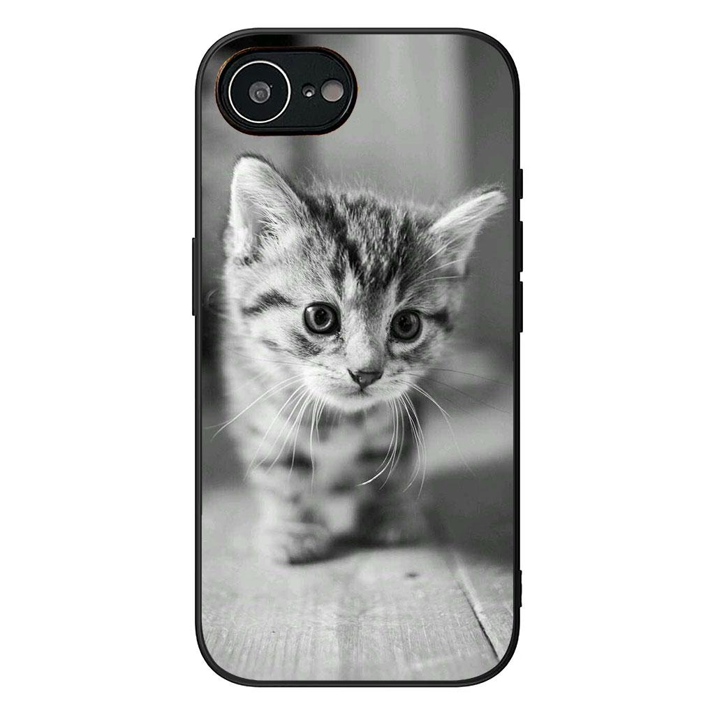 Cover for Apple iPhone 16 15 14 Plus 13 12 Mini 17 Pro Max + ProMax 16E Air 16+ 15+ Coque Phone Case Kitten Cat