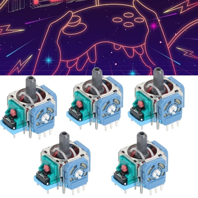 Control PCB with Blue Potentiometer Sensing Module Resistor for Gamepad Controller, Solve Stick Drift Optimally Gameplay