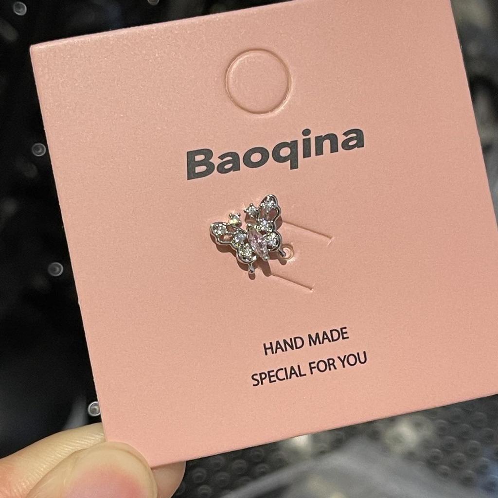 Kolekcja Kolczyków do Chrząstki ze Stali Tytanowej, Przyjaznych dla Snu, z Różowym Cyrkonem