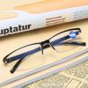 New Fashion Half Frame Anti Blue Light Reading Glasses Ultra Light One Piece Design 259