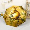 Spring Bunny With Eggs Outdoor Automatic Umbrella Retractable Design with 8-Rib Durability Lightweight All-Season Umbrella for Travel
