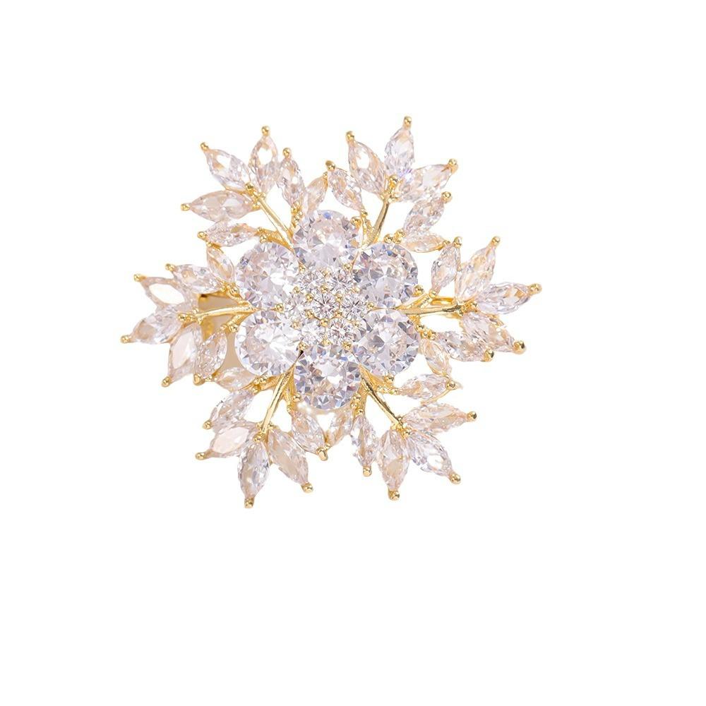 Senior Brooches Flower Leaf Brooch Pins for Women Suit Pendant  Fashion Brooches Jewelry