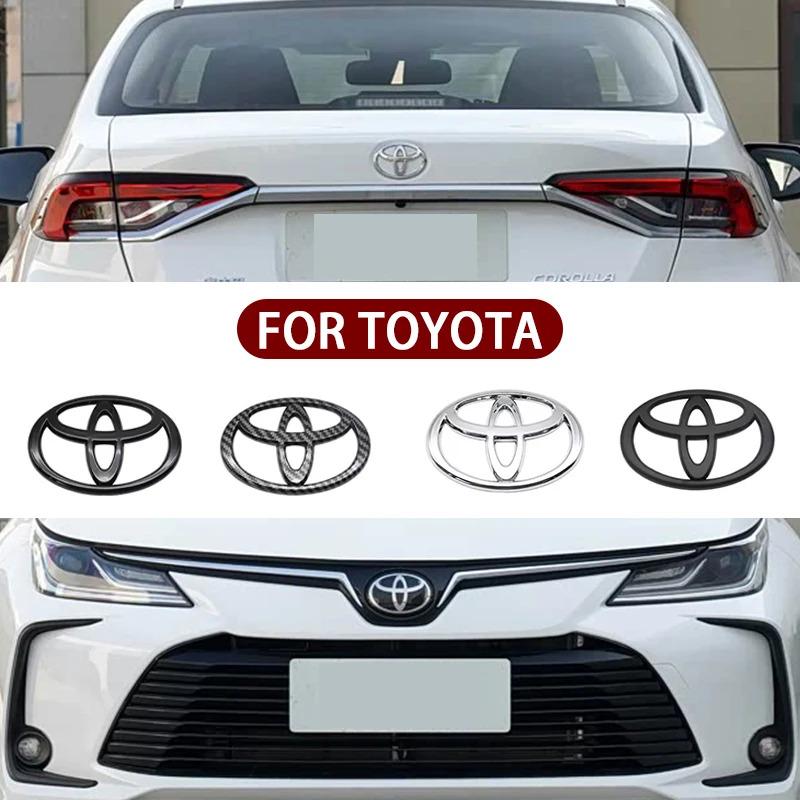 3D Car logo series Front Head Grill Hood Bonnet Emblem Rear Tail Bumper Trunk Badge For Toyota RAV4 Yaris  Corolla Camry Hilux