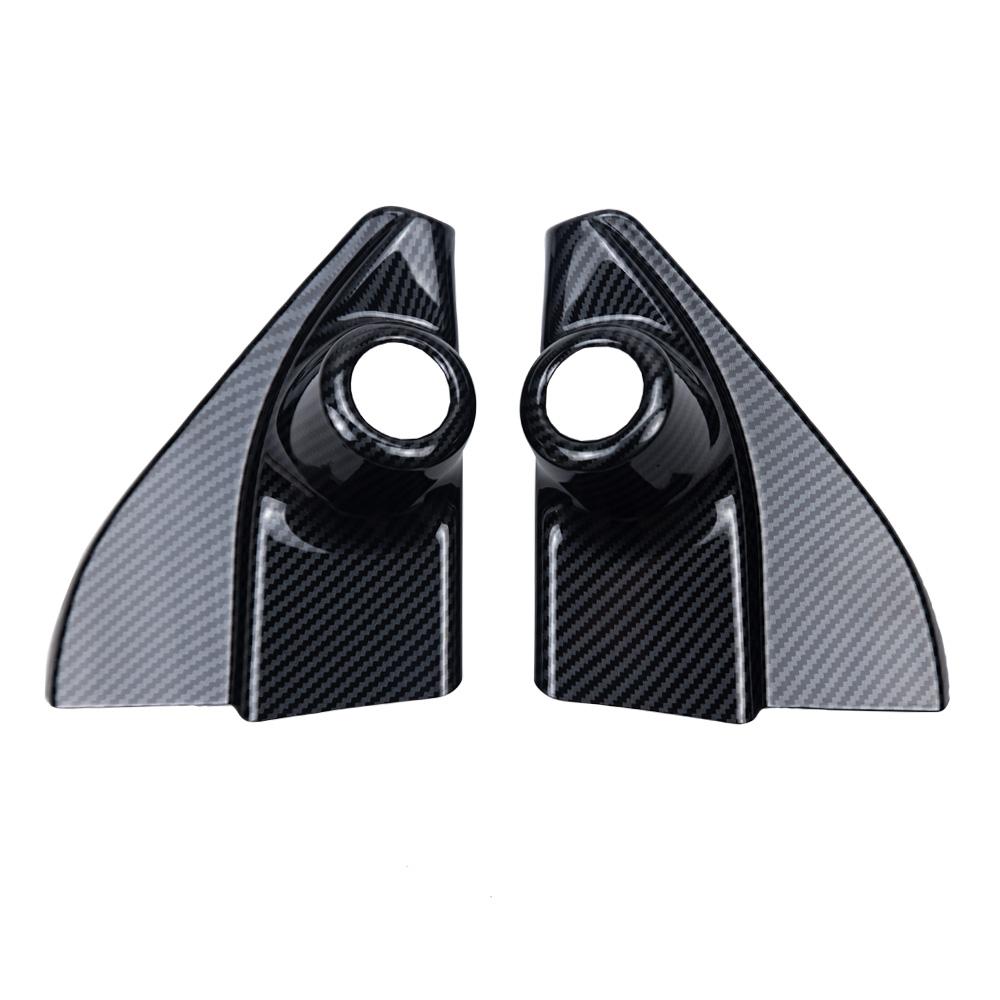 

2pcs Carbon Fiber Color Bamboo Grain Car Pillar Speaker Frame Trim for Toyota Hilux Revo Conquest 2015-2021 Toyota Fortuner carbon fiber color