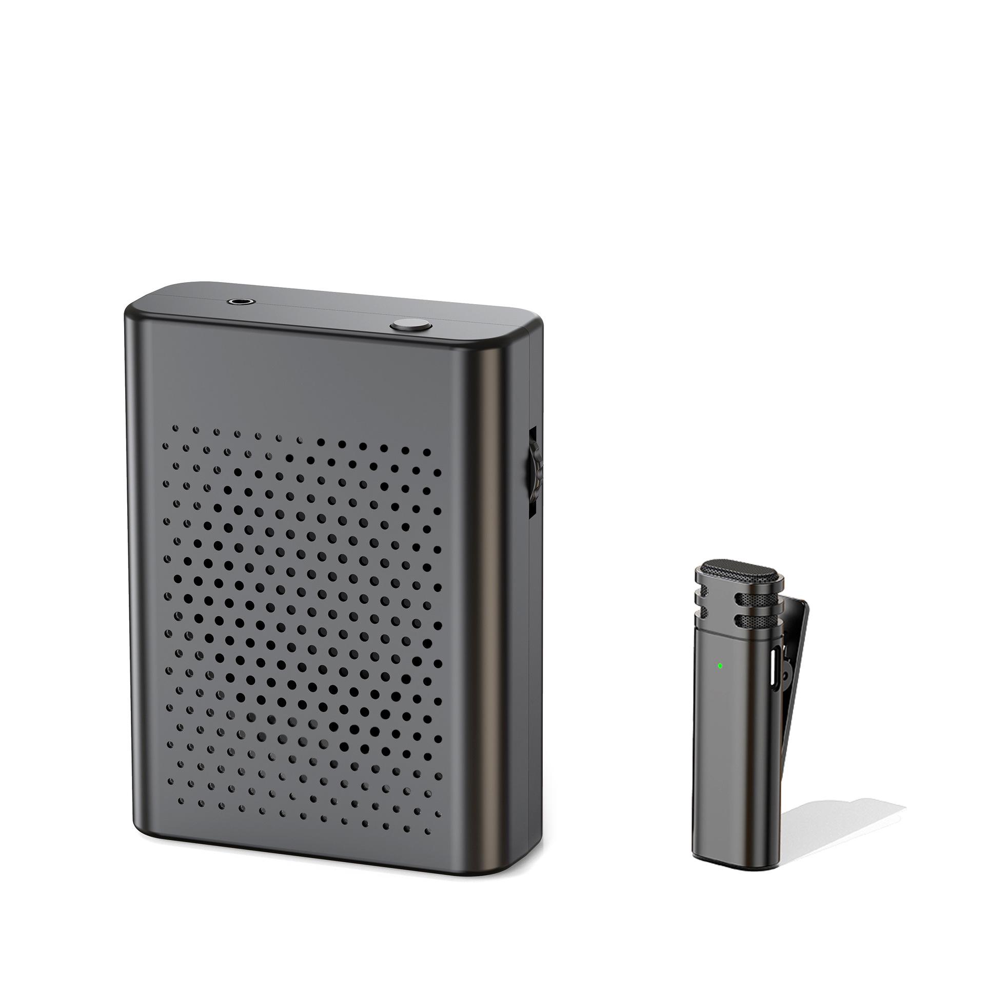 

Compact Bee Amplifier: Wireless Lapel Microphone for Teachers, Guides, and Presenters - No Howling, Custom Mold. One-to-One