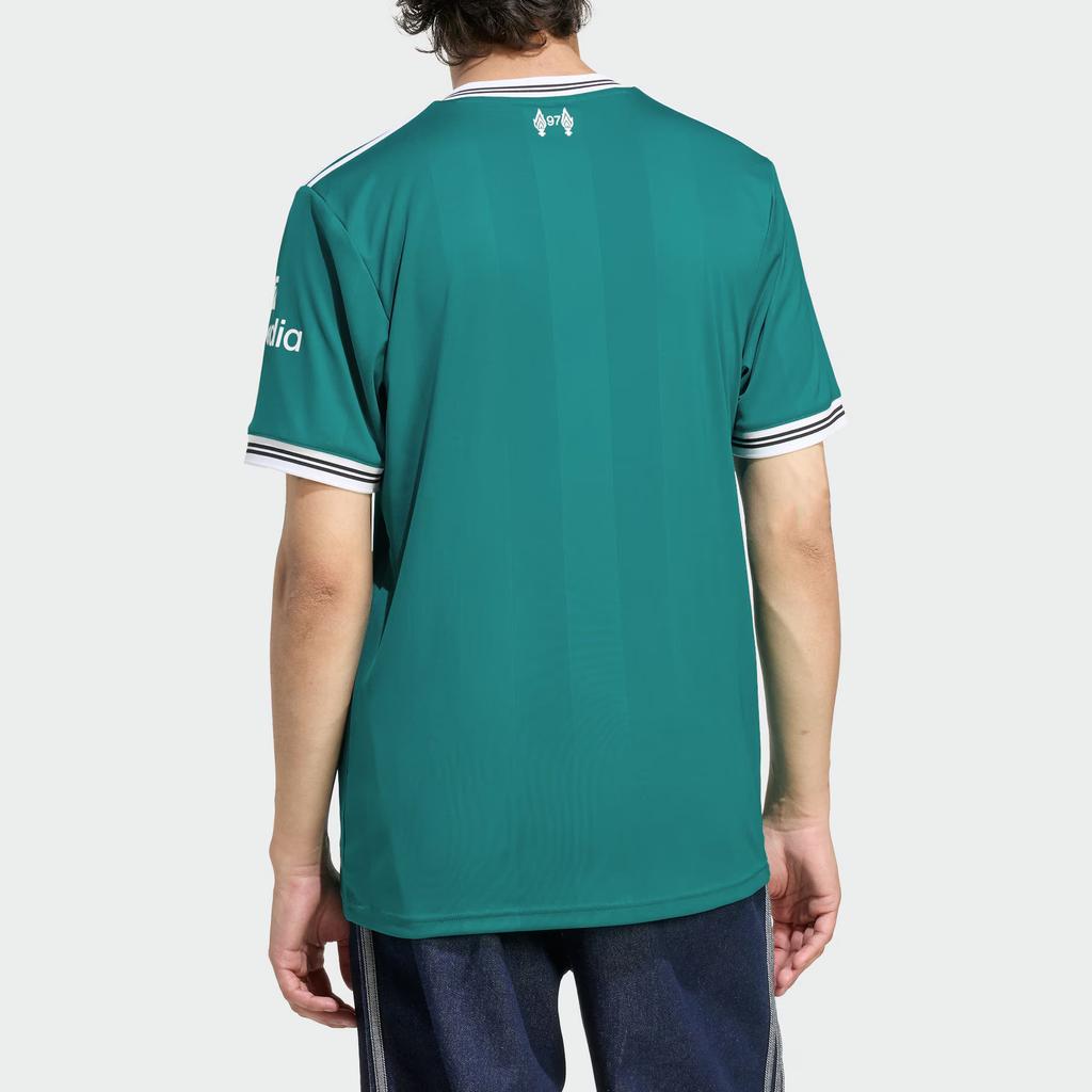 Adidas Originals X Liverpool FC Collaboration 25/26 Fan Version Second Away Quick-Dry Slim Fit Pullover Short Sleeve Football Shirt Men Tops JV6428