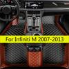 Floor Mats For Infiniti M M25 2013 2012 2011 2010 2009 2008 2007 Car Leather Carpet Pads Auto Front Rear Row Full Set Foot Rugs