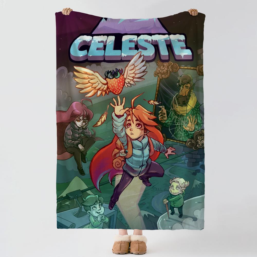 Игровое одеяло C-Celeste, мягкое, теплое, фланелевое, многоцелевое, для кровати, дивана, офиса, одеяло для сна в кондиционируемом помещении