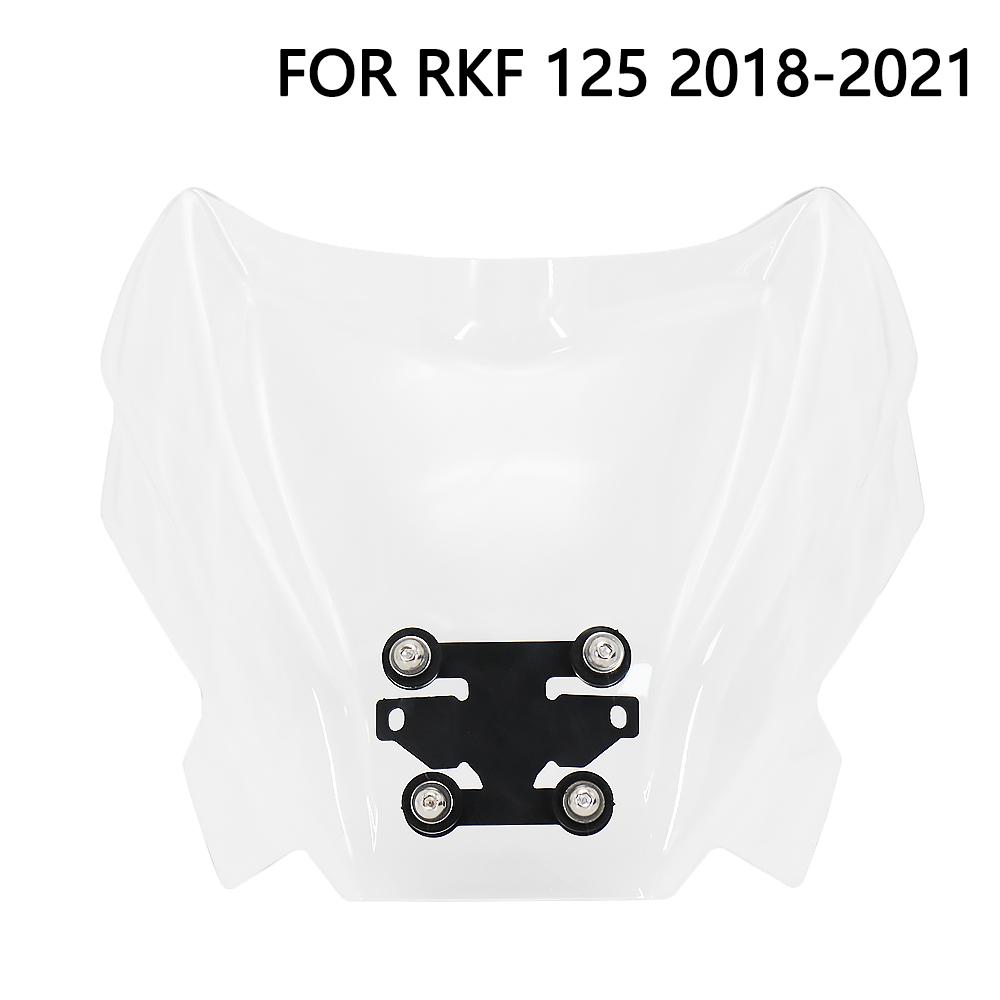 New Motorcycle Accessories Windshield Windscreen Wind Shield Deflectore For KEEWAY RKF 125 RKF125 2018 2019 2020 2021 2022