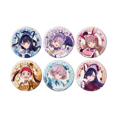 Gridman Universe 29 Kemomimi Lolita Ver. [Newly Drawn Illustration] Can Badge Complete Set (6 Pieces Per Box)