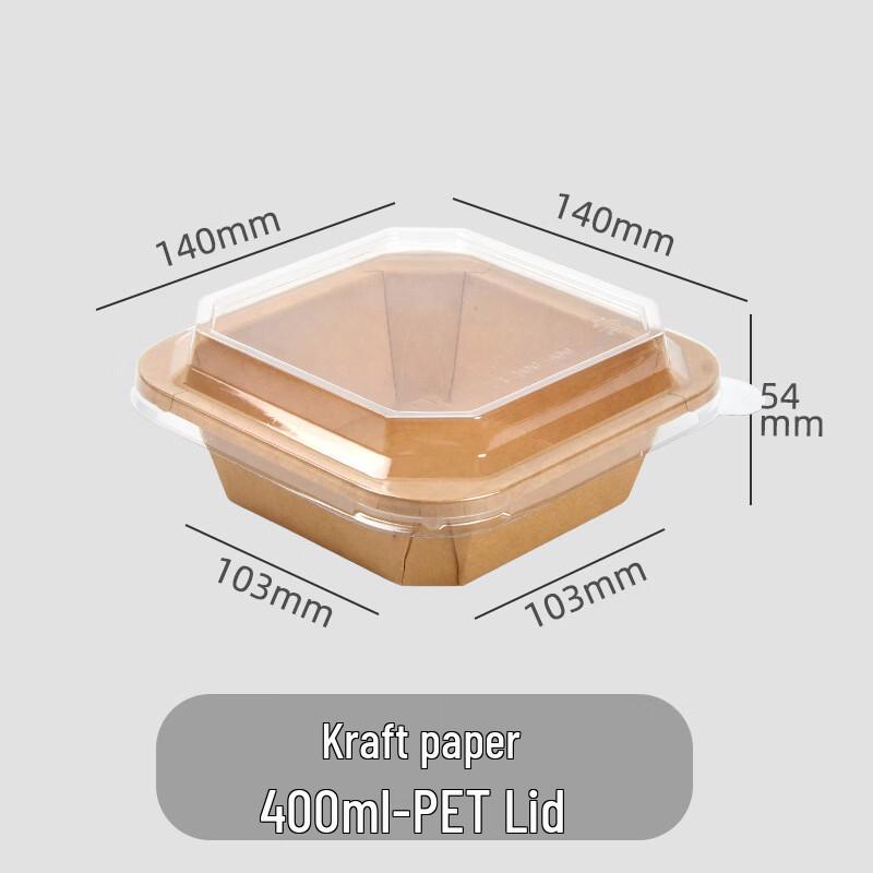 

Handun Disposable Kraft Takeout Bowls with Lids