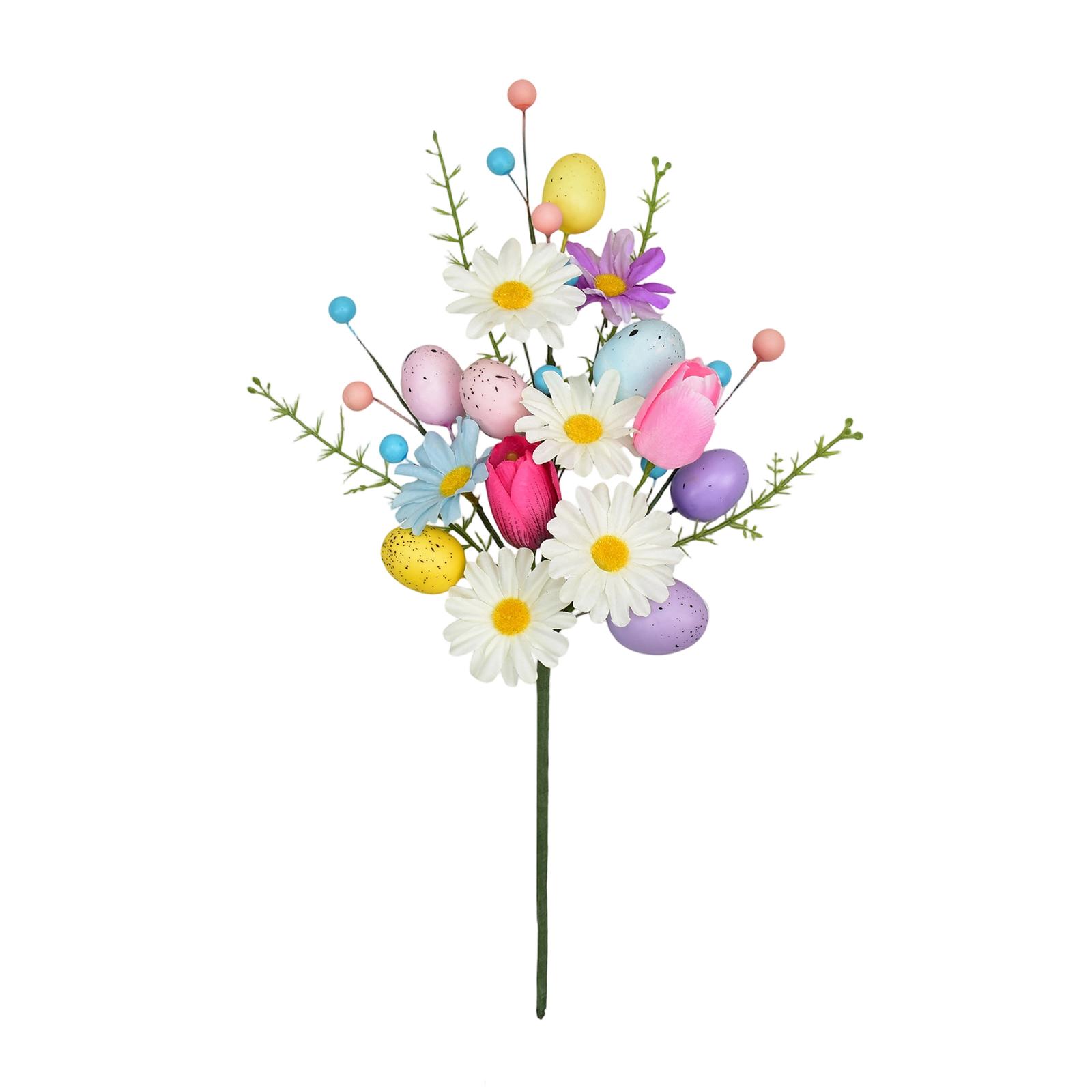 Easter Artificial Flower Tulips And Egg Cuttings