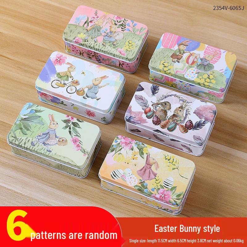 Adorable Cartoon Chocolate & Cookie Tin Box - Children's Gift or Wedding Favor Storage