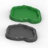 Stone Texture Reptile Feeder Bowl ABS Resin Feeding Bowl Dish New Water Dish Feeder  Pet Crawler