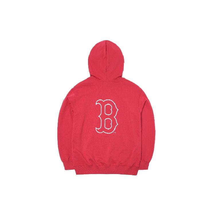 MLB X Disney Donald Duck Big Logo Overfit Boston Red Sox Hoodie Unisex Hoodies 3AHDD1014-43RDL