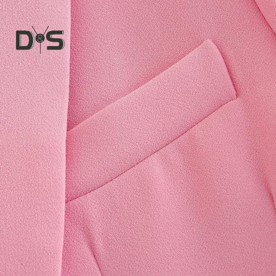 2 bucăți/set ținute birou femei rever mânecă lungă costum cu un singur buton haină talie înaltă pantaloni lungi set îmbrăcăminte de lucru pentru afaceri