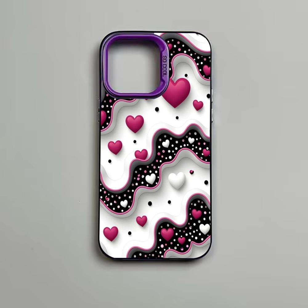 Simple and Caring Design Phone Case Suitable for iPhone 16, 17, 15, 14, 13, 12, 11 Pro/Max/Plus Anti Drop and Shockproof