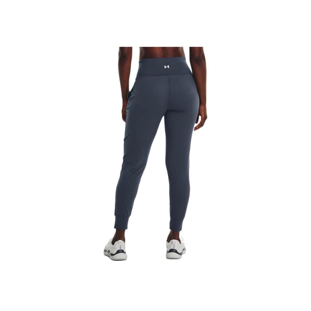 Under Armour UA Meridian Solid Quick-Dry High-Waisted Slim-Fit Knit Sports Pants Women Bottoms Slate-Gray 1371021-044